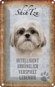 Blechschild 18x12 cm Shih Tzu Hund Tier Haustier
