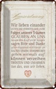 Blechschild 18x12 cm Hausordnung Haus Spruch Zitat