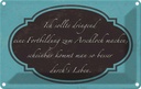 Blechschild 12x18 cm ich Fortbildung zum Arschloch Dekoration Spruch Zitat