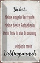 Blechschild 18x12 cm du bist einfach Lieblingsmensch Spruch Zitat