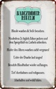 Blechschild 18x12 cm Badezimmer Regeln Hände waschen Spruch Zitat