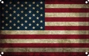 Blechschild 12x18 cm Vereinigte Staaten Amerika USA Flagge Fahne Wappen