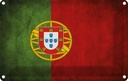Blechschild 12x18 cm Portugal Fahne Flagge Wappen