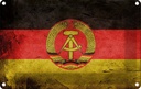 Blechschild 12x18 cm DDRE Fahne Flagge Wappen