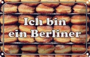 Blechschild 12x18 cm Ich bin ein Berliner Deutschland
