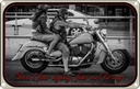 Blechschild 12x18 cm Motorrad Bikerdon´t fear dying Auto Garage Werkstatt