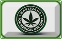 Blechschild 12x18 cm Marijuana for medical use only