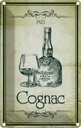 Blechschild 18x12 cm Alkohol 1920 Cognac Essen Trinken Bar Club