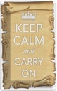 Blechschild 18x12 cm Keep Calm and carry on Yoga