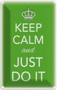 Blechschild 18x12 cm Keep Calm and just do it Yoga