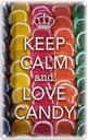 Blechschild 18x12 cm Keep Calm and love candy Yoga