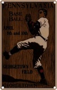 Blechschild 18x12 cm Pennsylvania Baseball April 8th Amerika USA