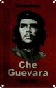Blechschild 18x12 cm Comandant Che Guevara 1928-1967 Dekoration