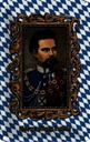 Blechschild 18x12 cm König Ludwig Porträt Dekoration