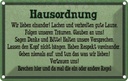 Blechschild 12x18 cm Hausordnung wir lieben einander Spruch Zitat