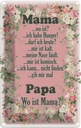 Blechschild 18x12 cm Mama ich habe Hunger ist kalt Familie Freunde