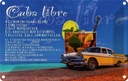 Blechschild 12x18 cm Cuba Libre Rezept Rum Alkohol Essen Trinken Bar Club