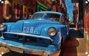 Blechschild 12x18 cm Cuba blaues Auto Garage Werkstatt