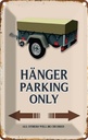 Blechschild 18x12 cm Hänger parking only all others Parkplatzschild