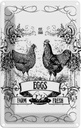 Blechschild 18x12 cm EGGS farm fresh est. 1886 Hofladen Marktstand Laden