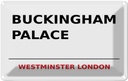 Blechschild 12x18 cm Street Buckingham Palace Abenteuer Reisen Straße Stadt Urlaub