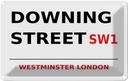 Blechschild 12x18 cm Westminster downing Street SW1 Abenteuer Reisen England Urlaub