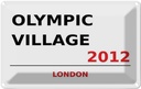Blechschild 12x18 cm Olympic Village 2012 Abenteuer Reisen England Urlaub