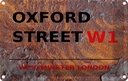 Blechschild 12x18 cm Westminster Oxford Street W1 Abenteuer Reisen England Urlaub
