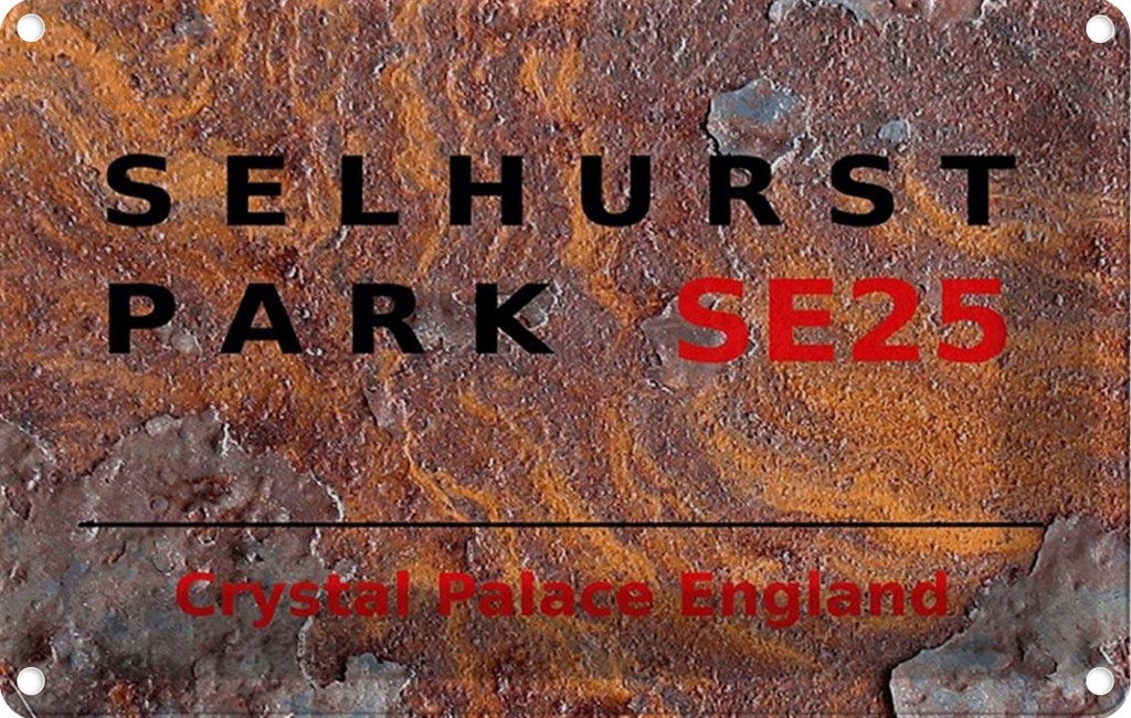 [LA-114385-1812] Blechschild 12x18 cm England Selhurst Park SE25 Abenteuer Reisen Urlaub