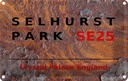 Blechschild 12x18 cm England Selhurst Park SE25 Abenteuer Reisen Urlaub