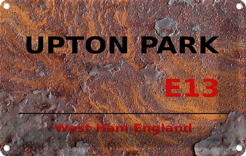 [LA-114409-1812] Blechschild 12x18 cm West Ham Upton Park E13 Abenteuer Reisen England Urlaub