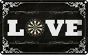 Blechschild 12x18 cm Love Darts Sport Hobby