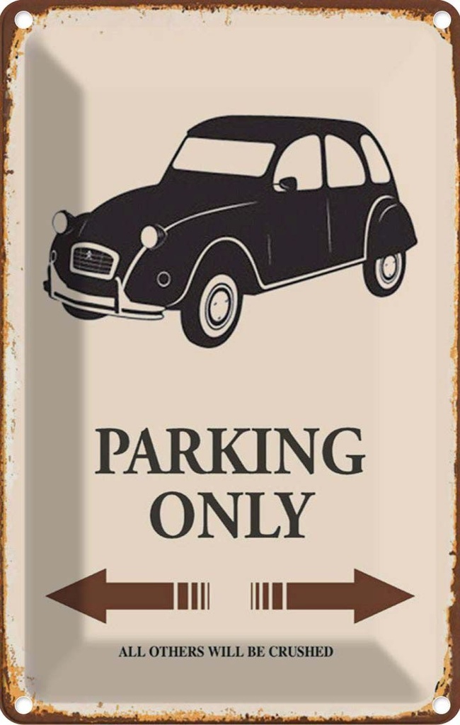[LA-114516-1812] Blechschild 18x12 cm Auto Parking only all others Garage Werkstatt