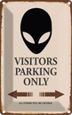 Blechschild 18x12 cm Visitors Parking only all others Parkplatzschild