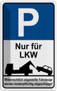 Blechschild 18x12 cm Nur für LKW Straßenschild