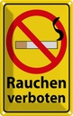 Blechschild 18x12 cm Rauchen Verbot Warnschild Hinweisschild Sicherheit Vorsicht
