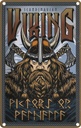 Blechschild 18x12 cm Wkinger Scandinavian Viking Europa