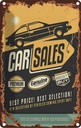 Blechschild 18x12 cm Car Sales best price Auto Garage Werkstatt