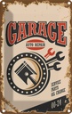 Blechschild 18x12 cm Garage auto repair service 00-24 Werkstatt