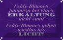 Blechschild 20x30 cm echte Männer jammern nicht Spruch Zitat