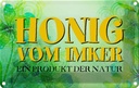 Blechschild 20x30 cm Honig Imker Produkt der Natur Dekoration