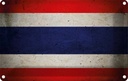 Blechschild 20x30 cm Thailand Fahne Flagge Wappen