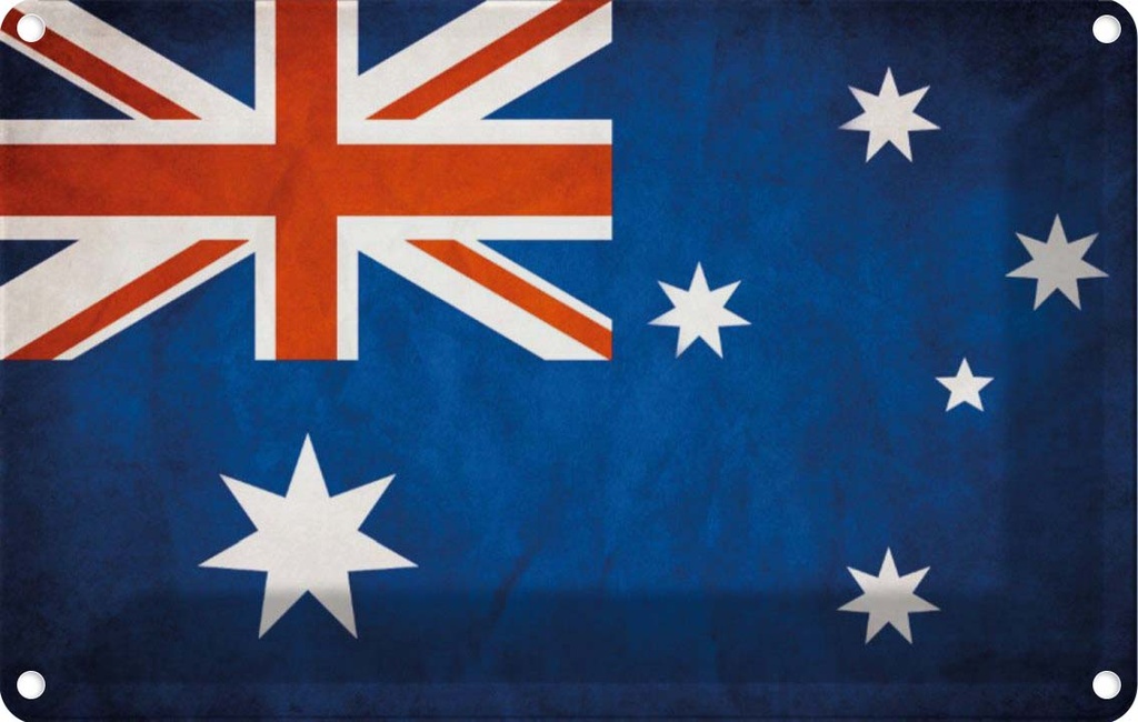 [LA-113541-2030] Blechschild 20x30 cm Australien Fahne Flagge Wappen