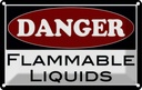 Blechschild 20x30 cm Danger flammable liquids Warnschild Hinweisschild Sicherheit Vorsicht