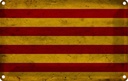 Blechschild 20x30 cm Seneyera Fahne Ctalan Flagge Wappen