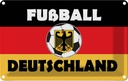 Blechschild 20x30 cm Fußball Deutschland Sport Hobby