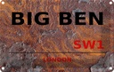 Blechschild 20x30 cm Street Big Ben SW1 Abenteuer Reisen England Urlaub