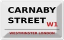 Blechschild 20x30 cm Westminster Carnaby Street W1 Abenteuer Reisen England Urlaub