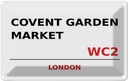 Blechschild 20x30 cm Covent Garden Market WC2 Abenteuer Reisen England Urlaub
