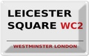 Blechschild 20x30 cm Westminster Leicester Square WC2 Abenteuer Reisen England Urlaub